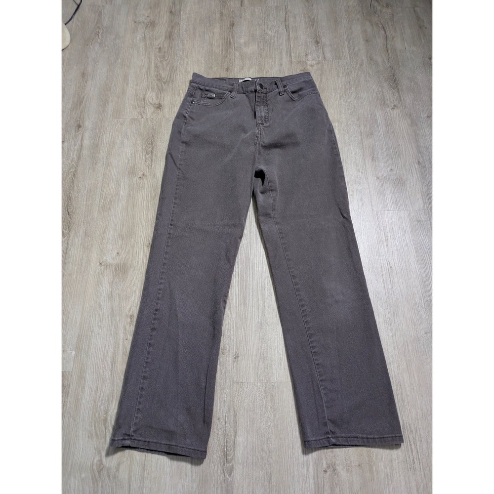 Lee Jeans Relaxed Straight Leg At the Waist Womens Size 6 Gray Stretch